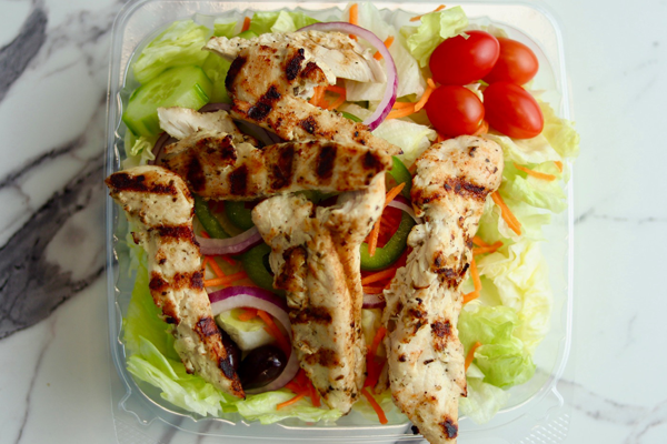 Greek salad at Avon Best Pizza & Grill in Avon, MA